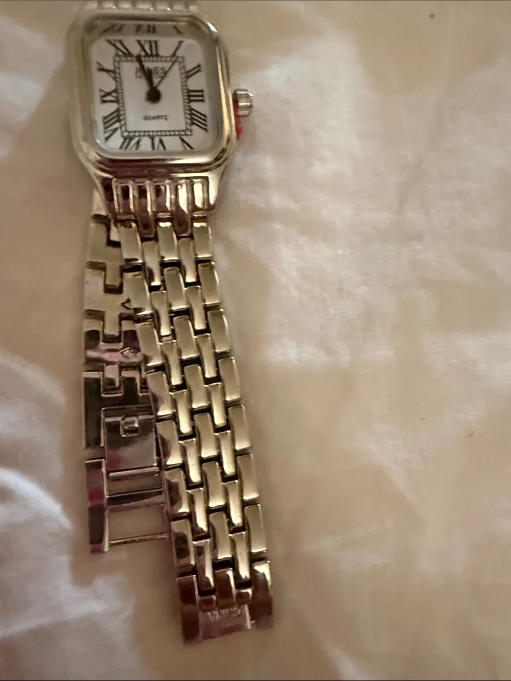 Jones New York Silver-Tone Women's Bracelet Watch with White Dial